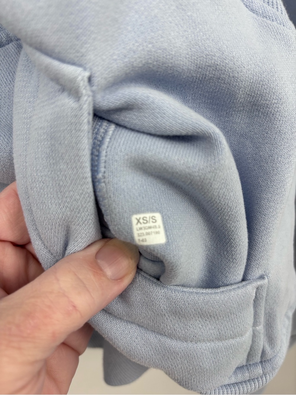 Lululemon Cropped Scuba Half-Zip Hooded Pullover willow blue XS-Small - Picture 7 of 10